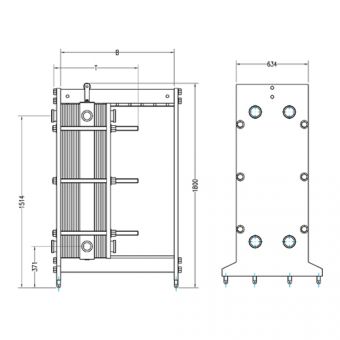 Пластинчатый теплообменник FDB540