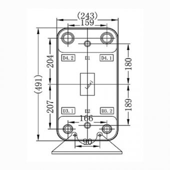 Паяный теплообменник HBL100D