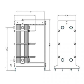 Пластинчатый теплообменник FDB610