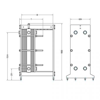 Пластинчатый теплообменник FDB550