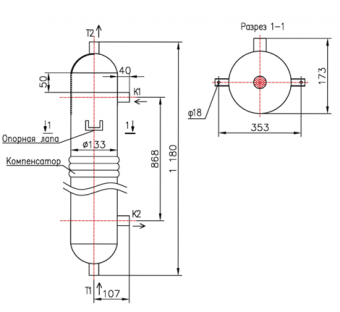 КС 130-1,0СК-8×0,8-1,98
