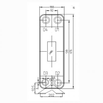 Паяный теплообменник HBL95A