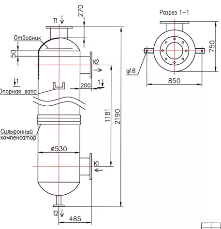 КС 500-1,5СК-8×0,8-66