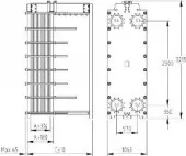 Пластинчатый разборный теплообменник SWEP GX-205P