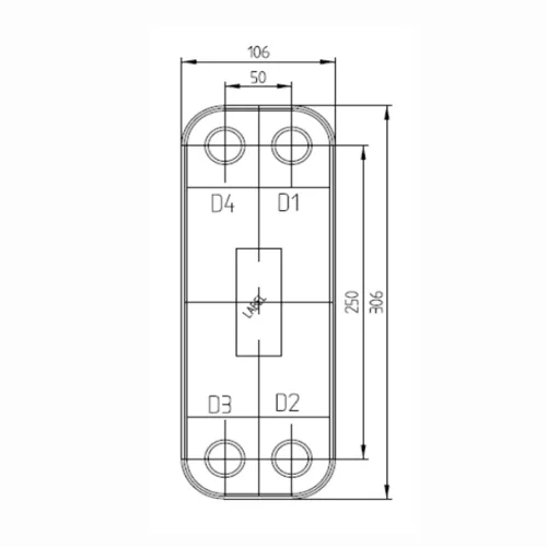 Паяный теплообменник HBL26W-D