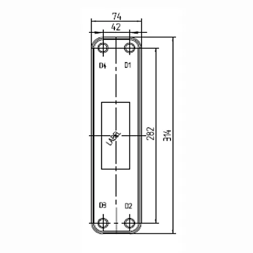Паяный теплообменник BL20W-D