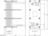 Пластинчатый разборный теплообменник SWEP GC-16 P