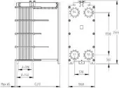 Пластинчатый разборный теплообменник SWEP GX-145N